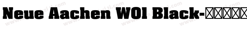 Neue Aachen W01 Black字体转换